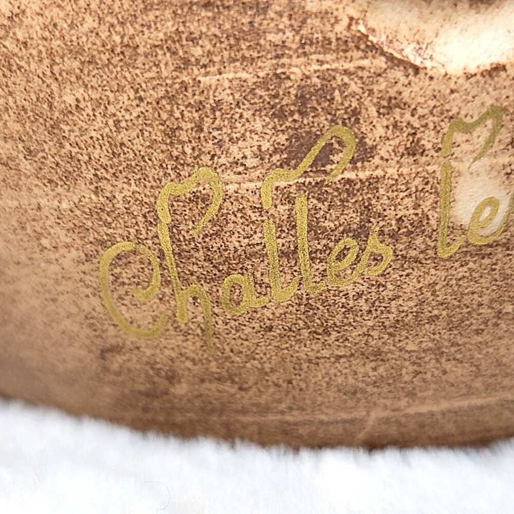 60s Decoration d'Art Ceramiques de Luxe Stoneware Poubelle Challes Les Eaux Pot - Picture 5 of 16